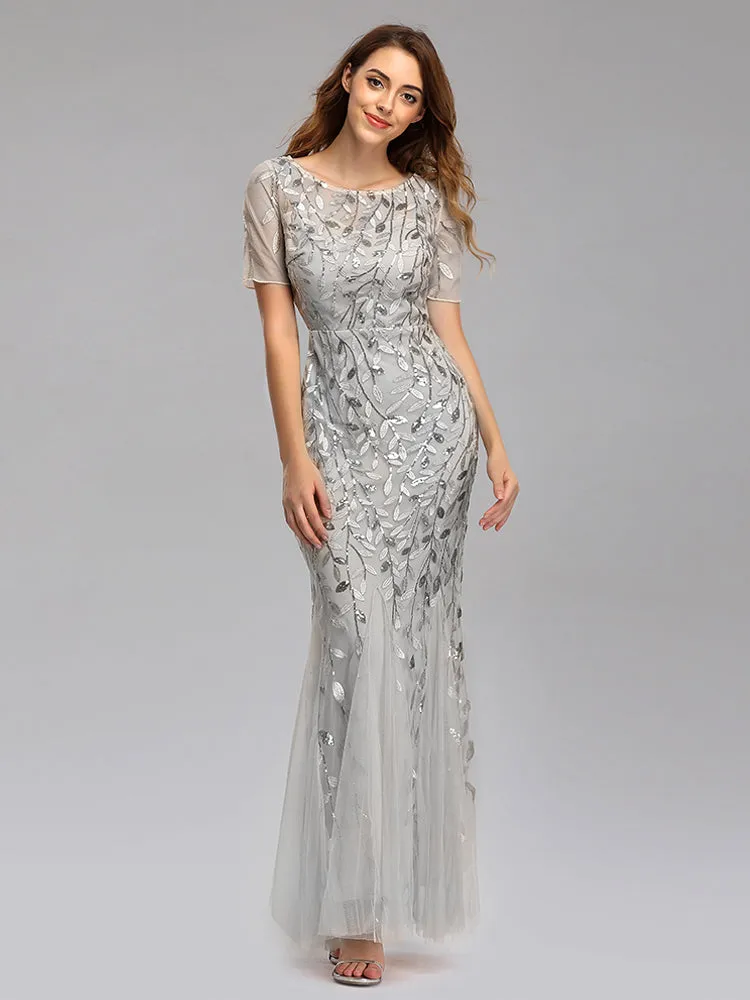 Formal Evening Dresses for Women Mermaid Lace Appliques Party Long Dresses for Plus Size