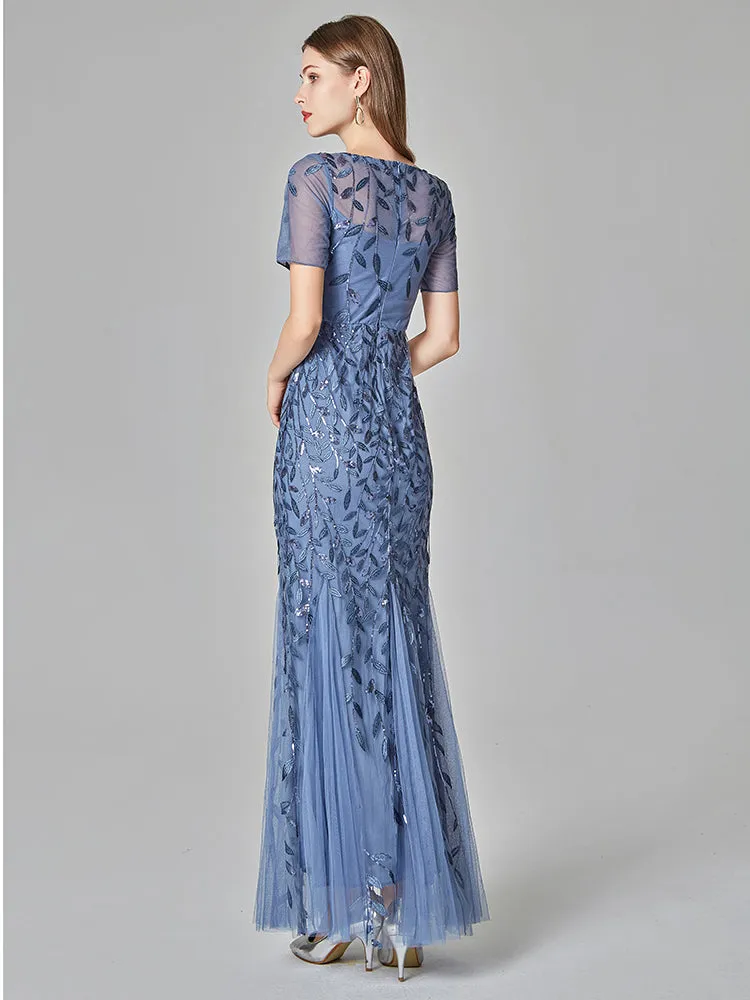 Formal Evening Dresses for Women Mermaid Lace Appliques Party Long Dresses for Plus Size