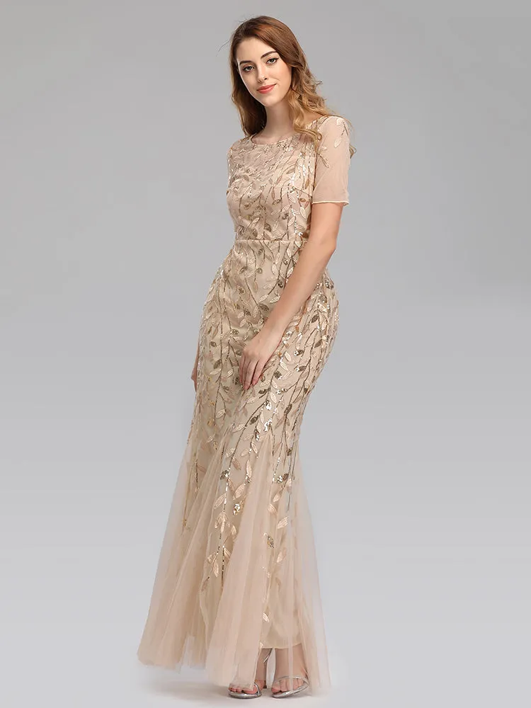 Formal Evening Dresses for Women Mermaid Lace Appliques Party Long Dresses for Plus Size