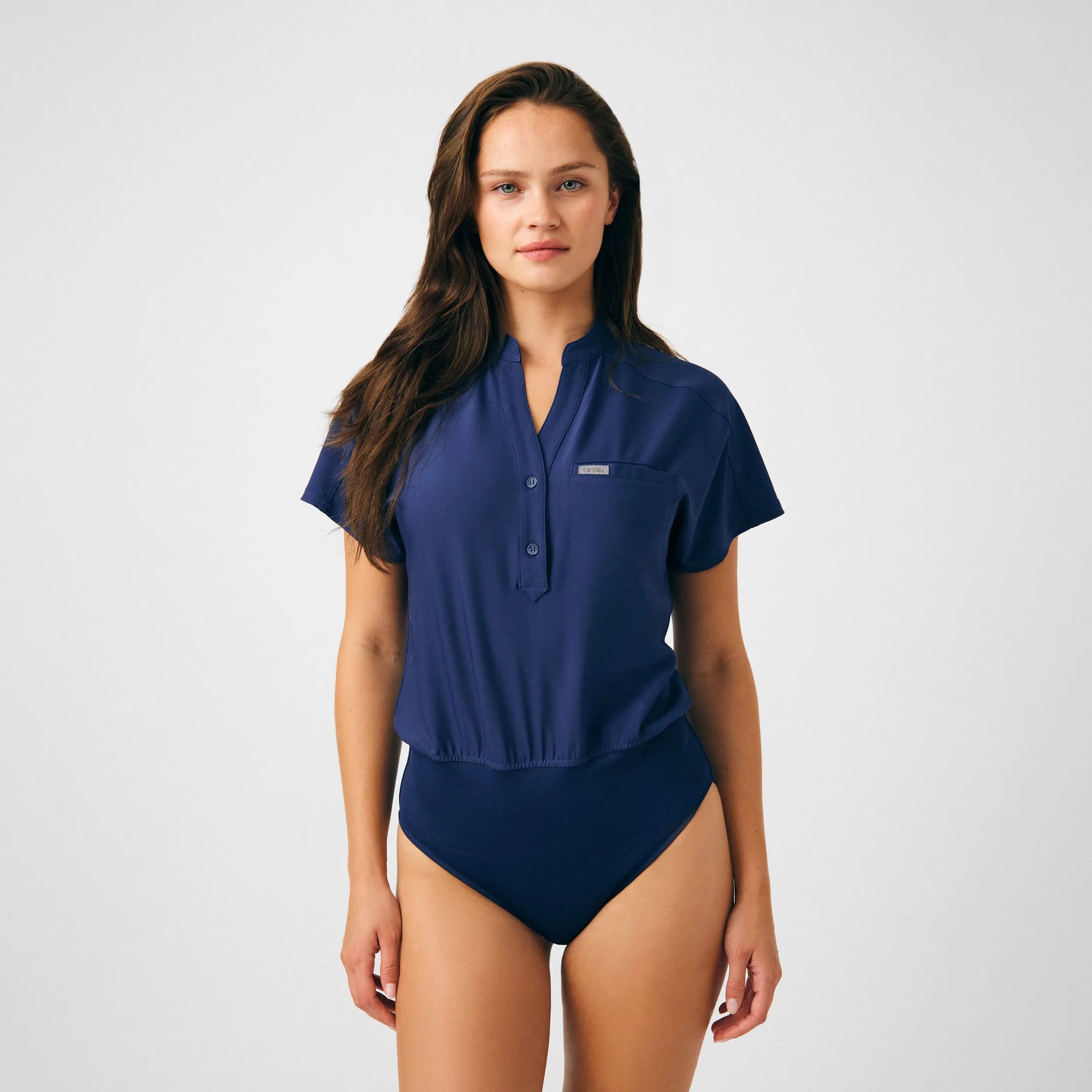 Forward LO606 Women's 1 Pocket Scrub Bodysuit Navy