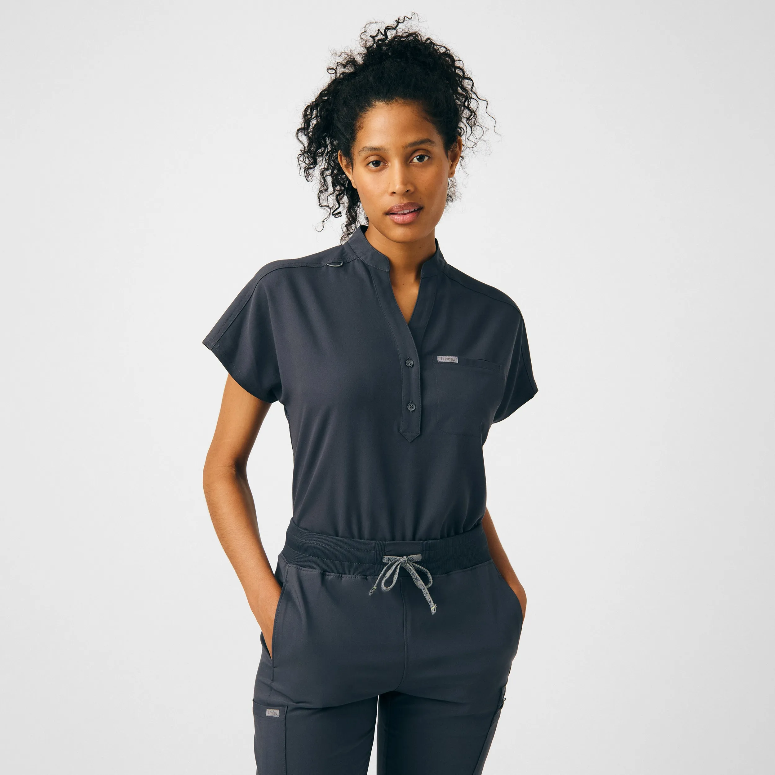 Forward LO606 Women's 1 Pocket Scrub Bodysuit Pewter
