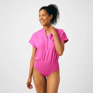 Forward LO606 Women's 1 Pocket Scrub Bodysuit Rose Violet