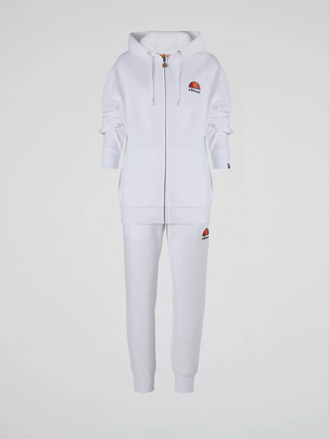 Forza White Ribbed Waistband Track Pants