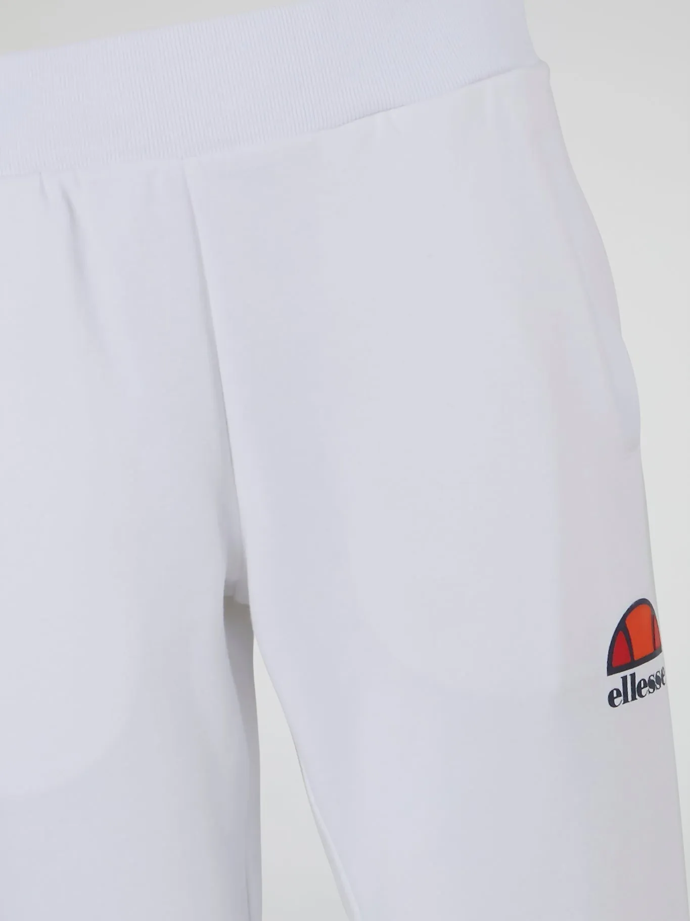 Forza White Ribbed Waistband Track Pants
