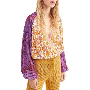 Free People Cruisin Together Printed Red SM (Women's 4-6)