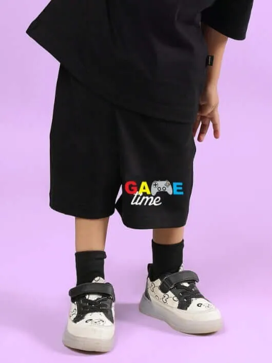 GAME FINISHER SHORTS FOR BOYS & GIRLS (BLACK)