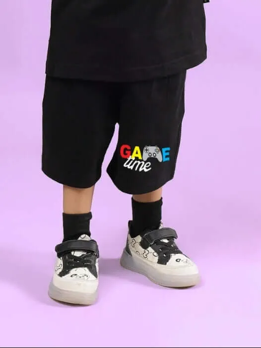 GAME FINISHER SHORTS FOR BOYS & GIRLS (BLACK)