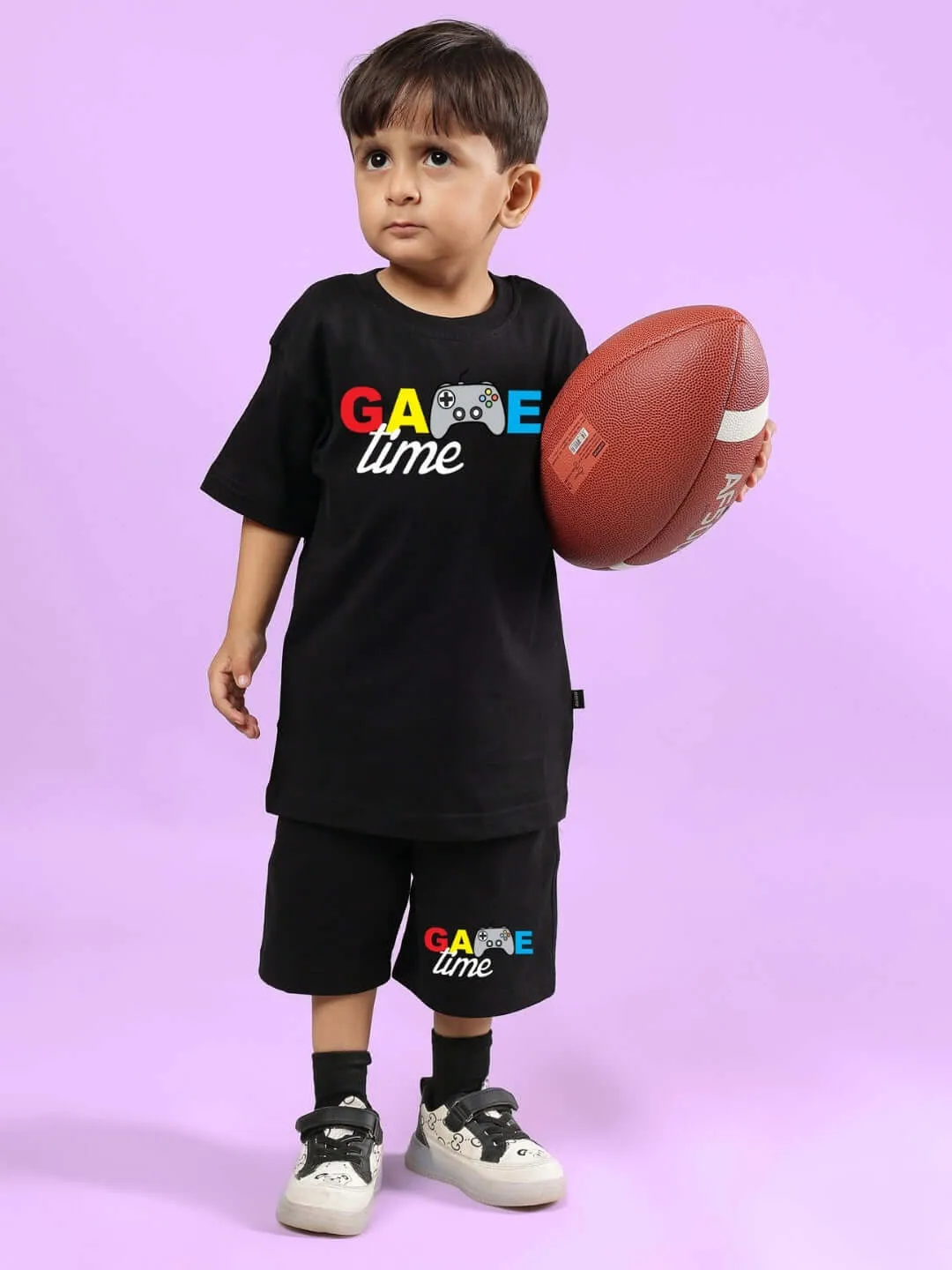 GAME FINISHER SHORTS FOR BOYS & GIRLS (BLACK)