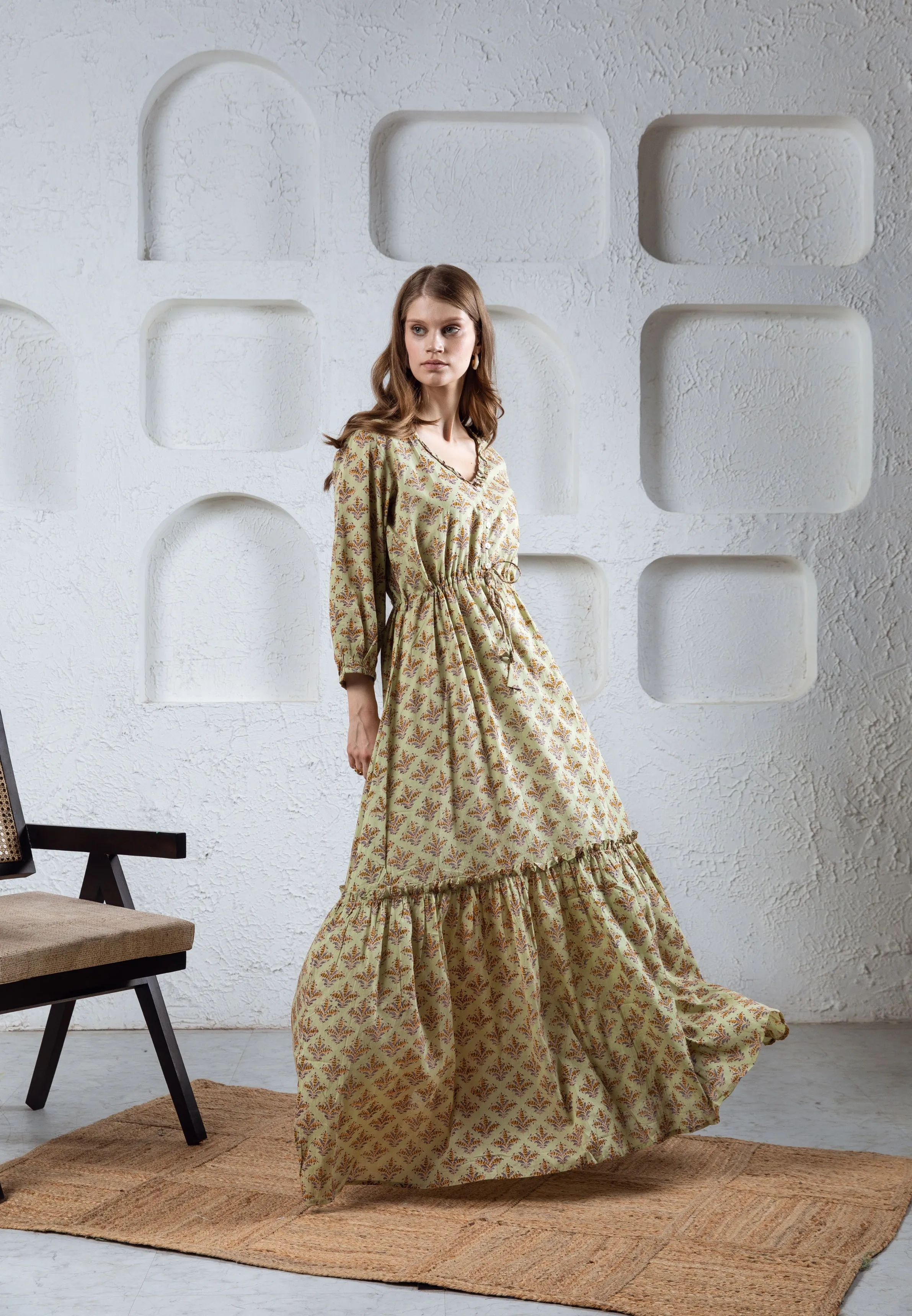 Gaya Tier Ruffle Dress