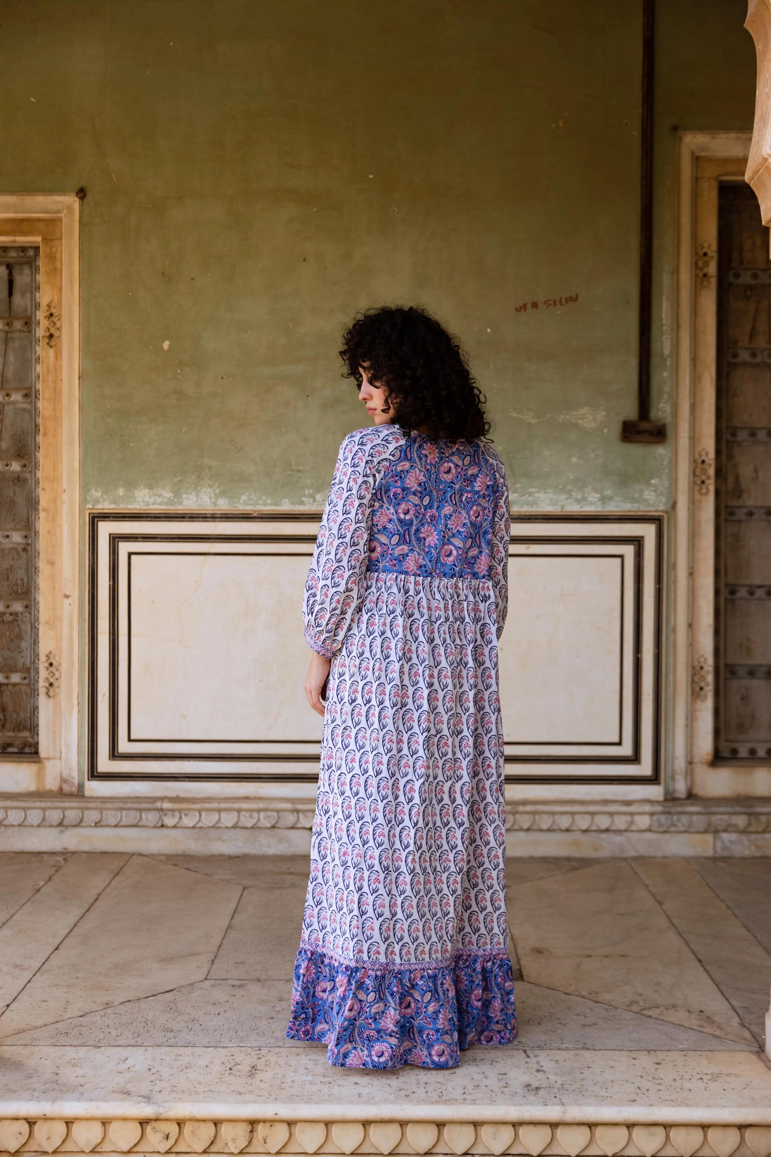 Ghalam Tier Ruffle Dress