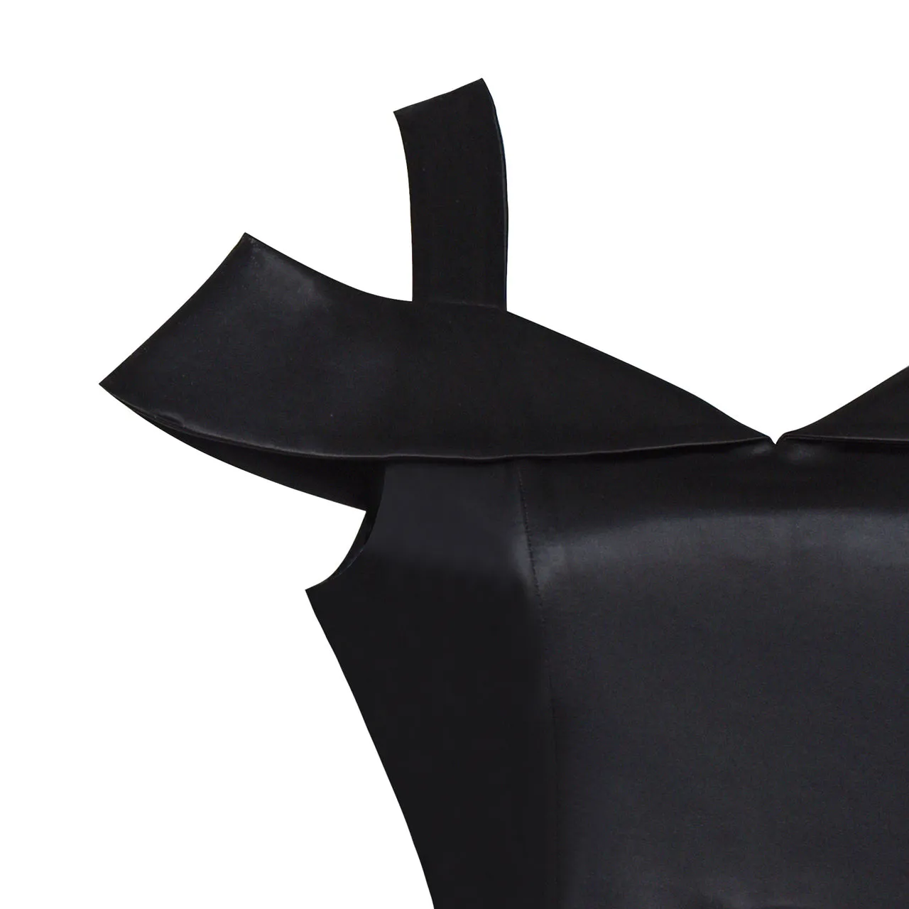 Girls Dress Black Off Shoulder Flare Party Swing Twirly Vintage Dress Size 6-8 Years