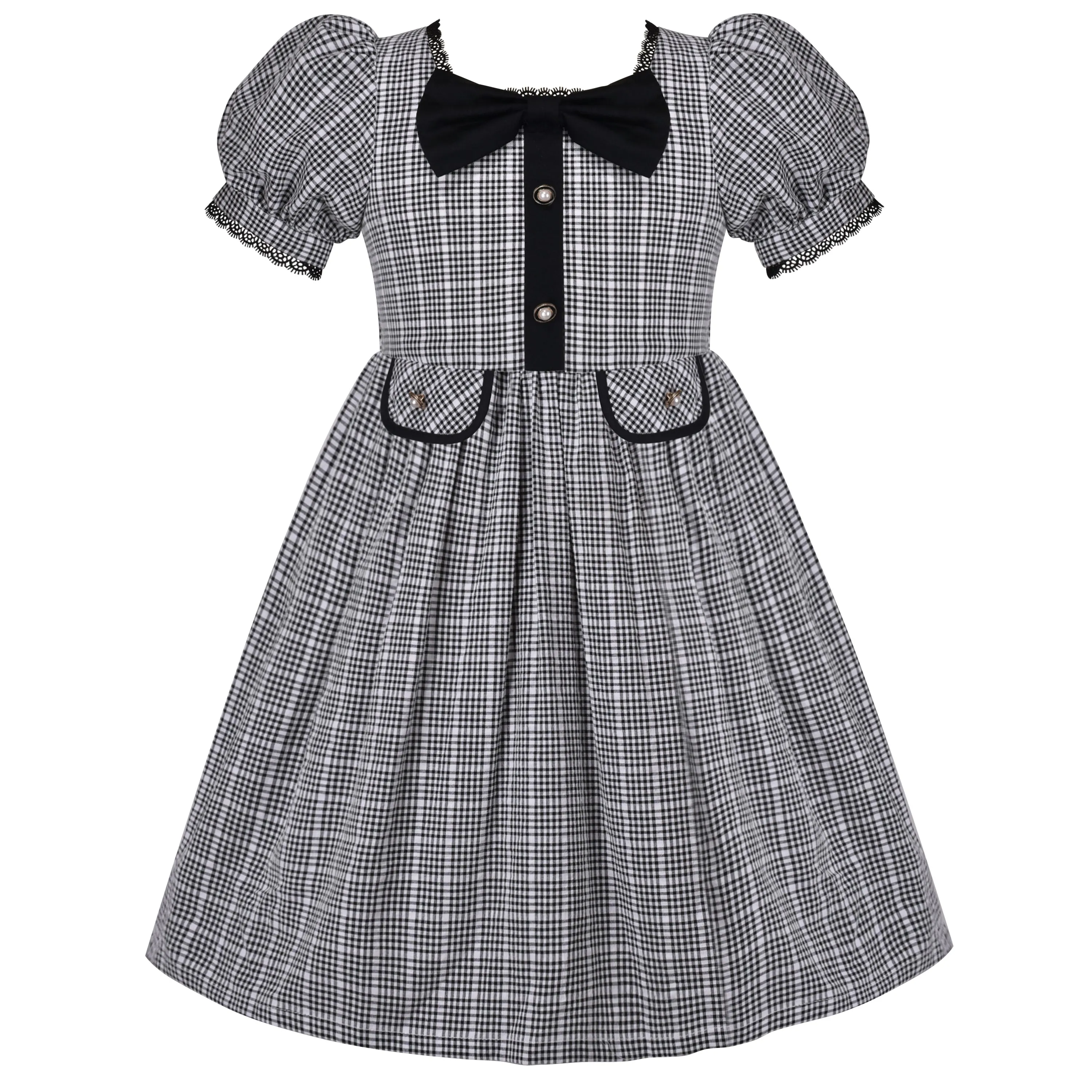 Girls Dress Collar Flower Scary Horror Twins Halloween Size 3-12 Years