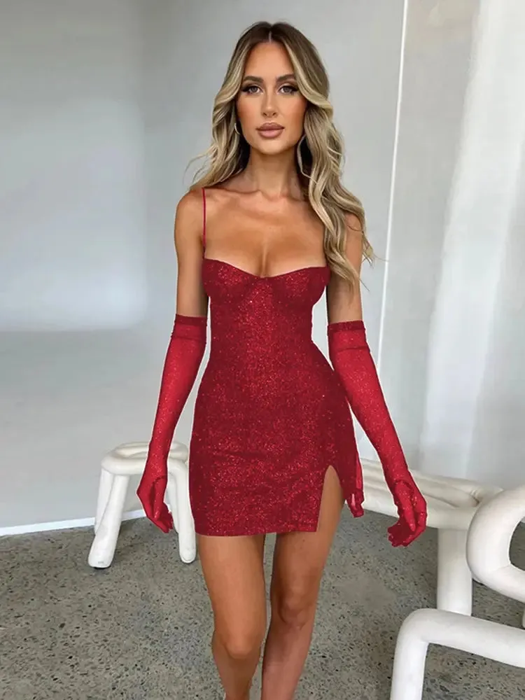 Glitter Mini Dresses