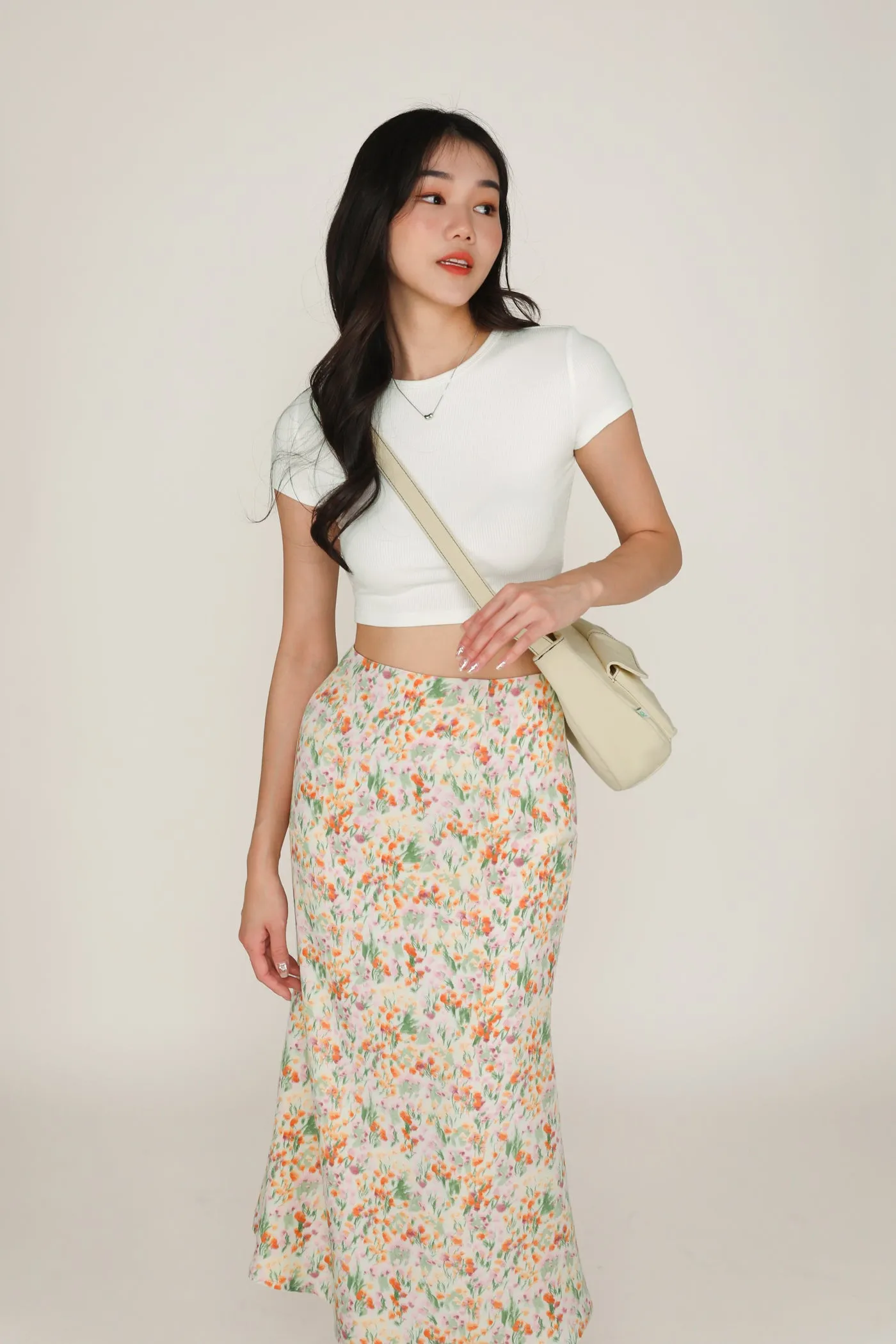 Gloria Fishtail Midi Skirt