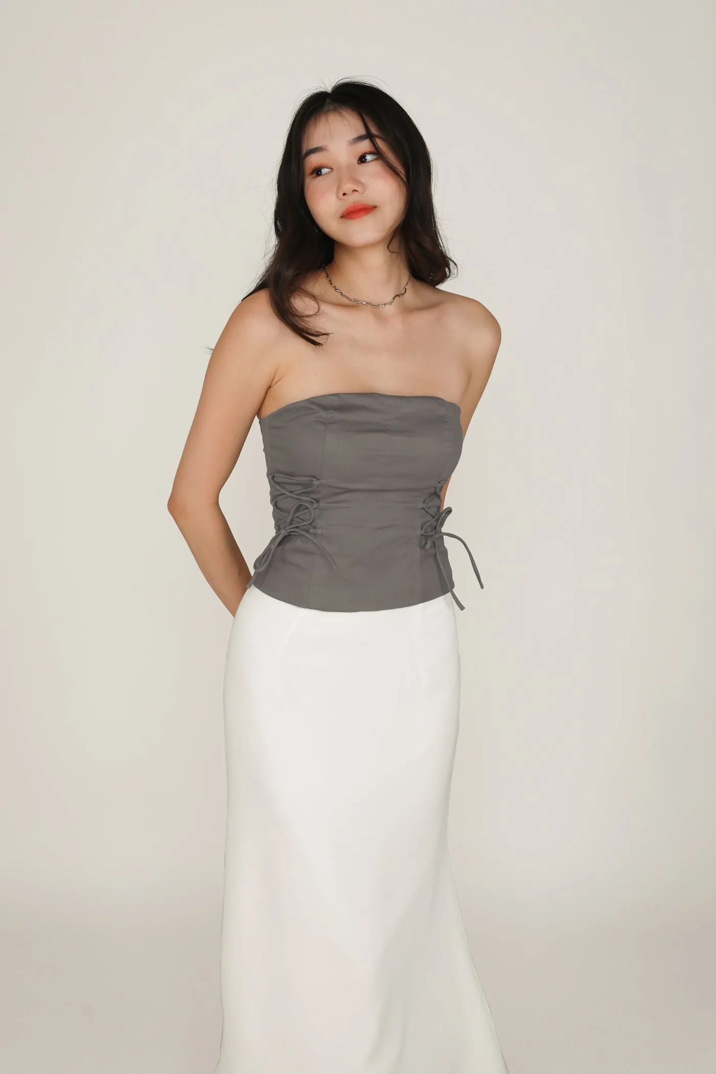 Gloria Fishtail Midi Skirt