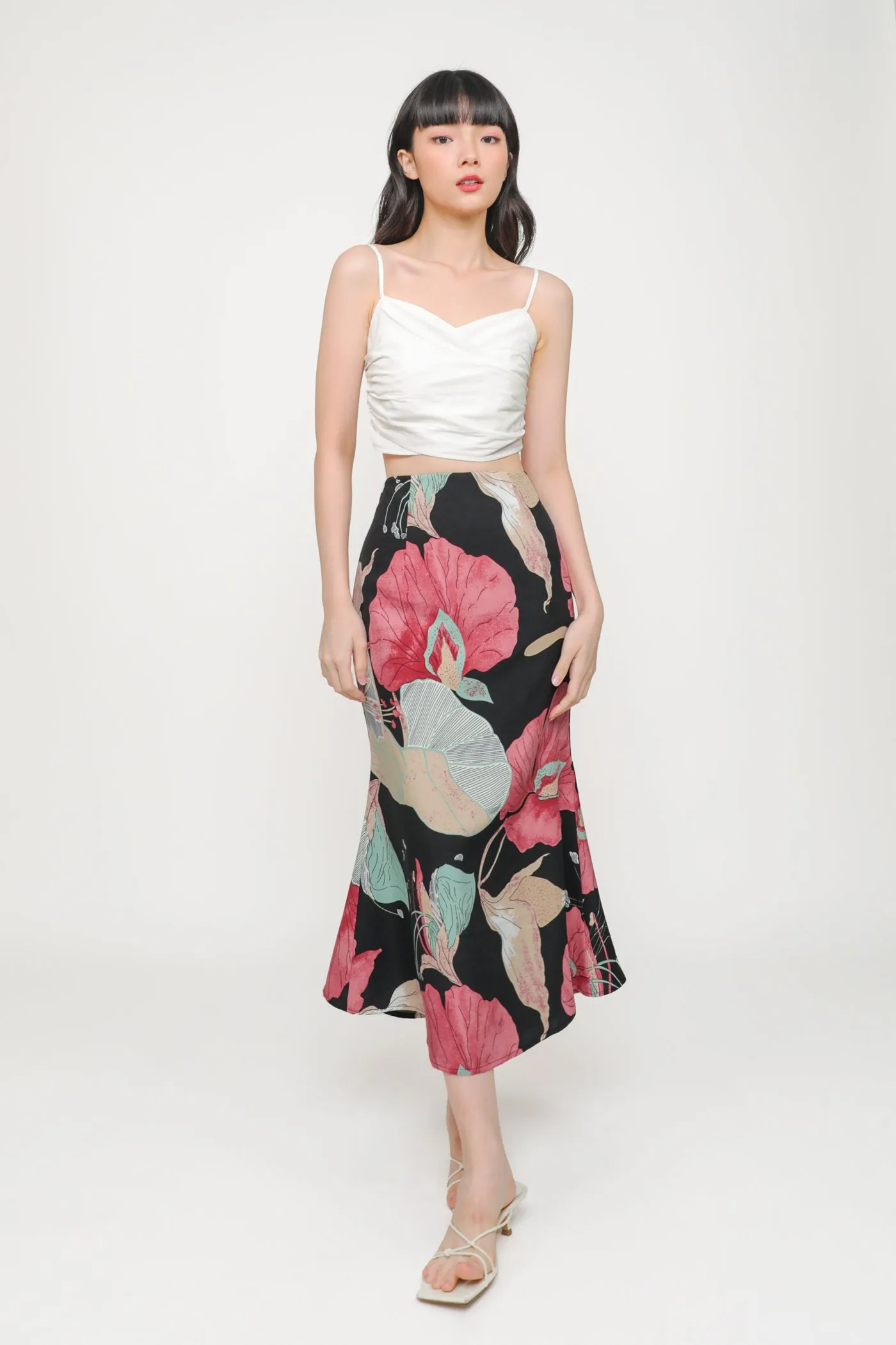 Gloria Fishtail Midi Skirt