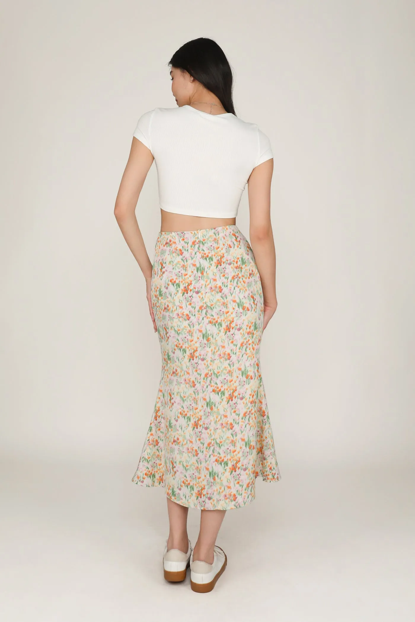 Gloria Fishtail Midi Skirt