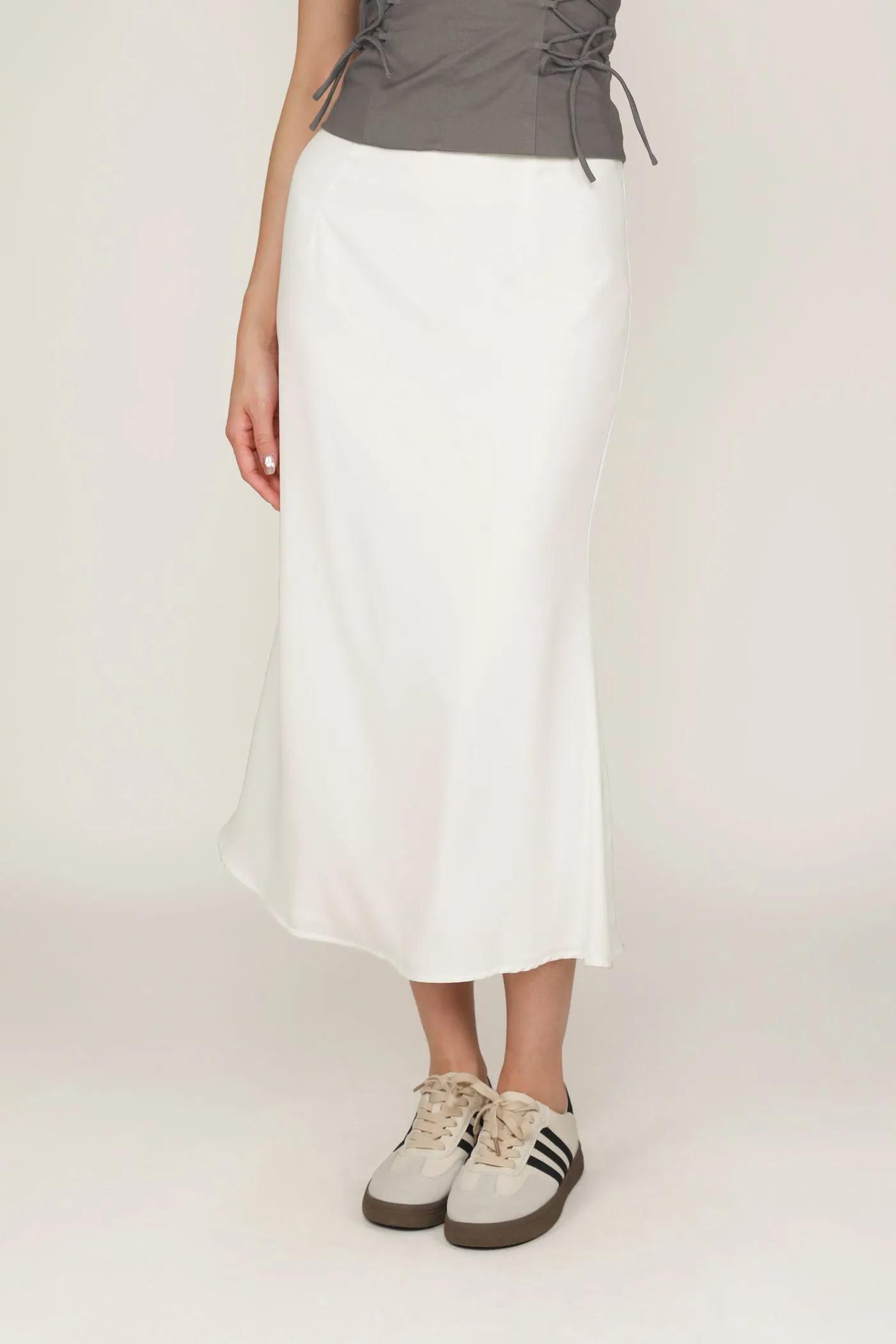 Gloria Fishtail Midi Skirt