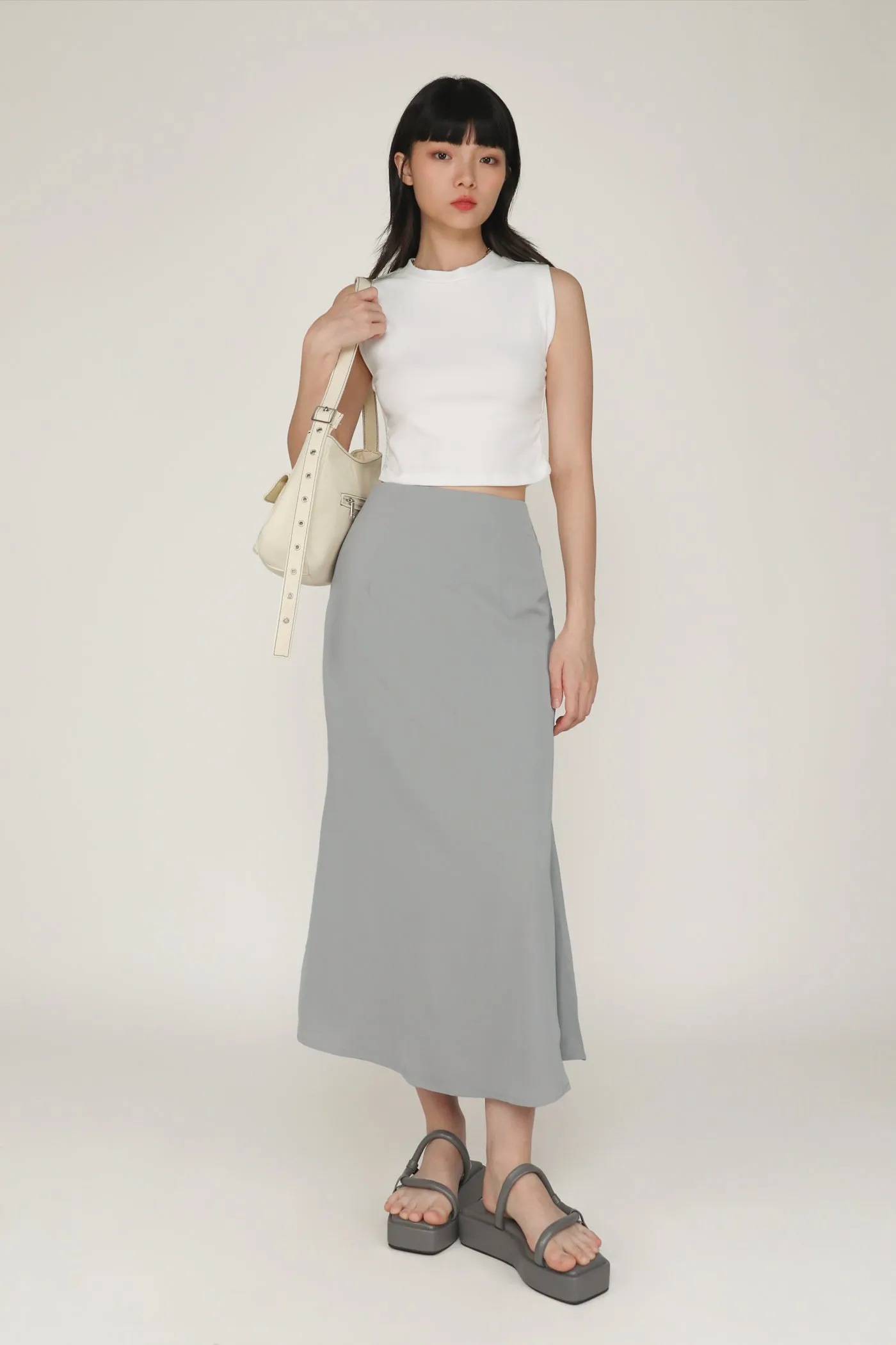 Gloria Fishtail Midi Skirt