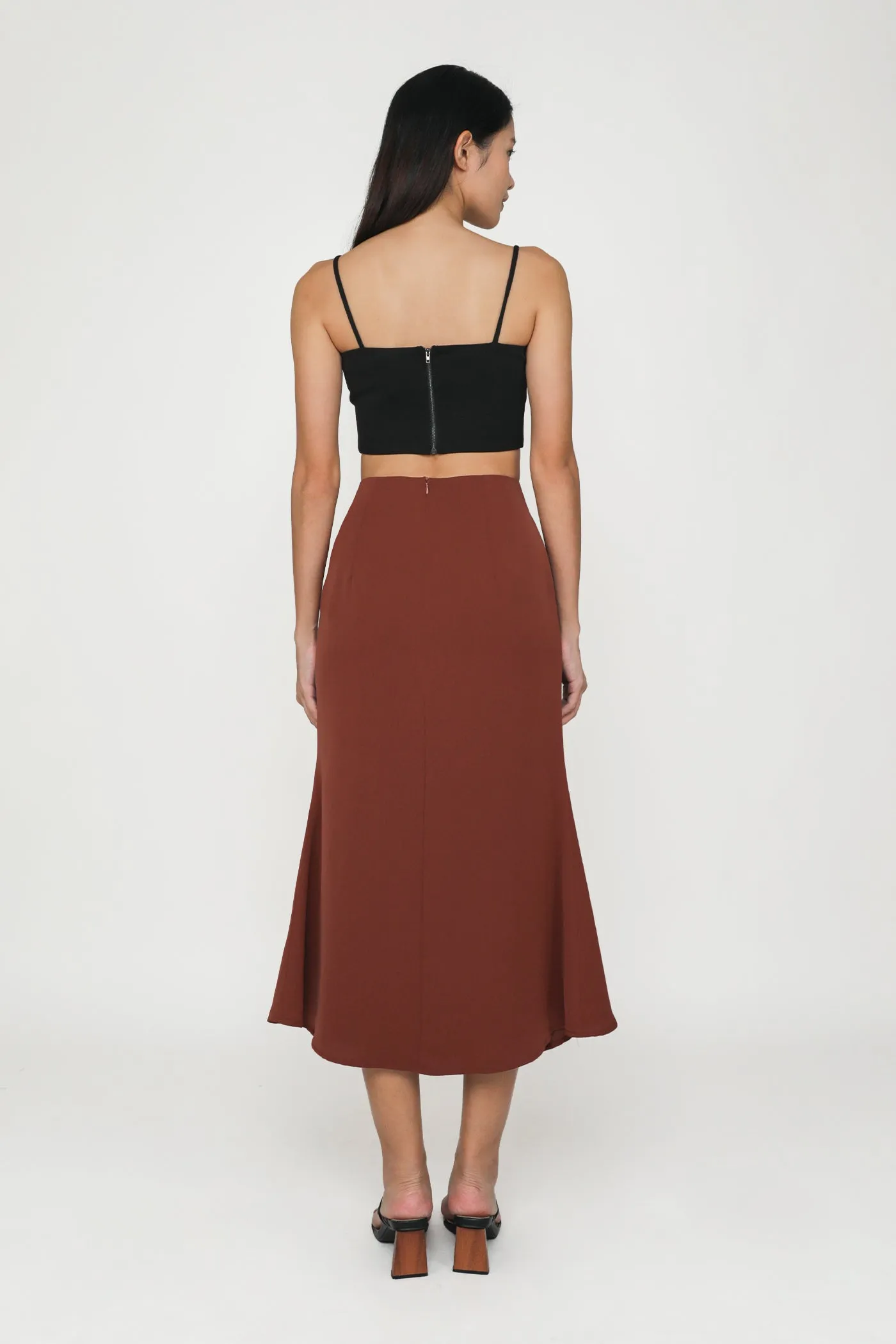 Gloria Fishtail Midi Skirt