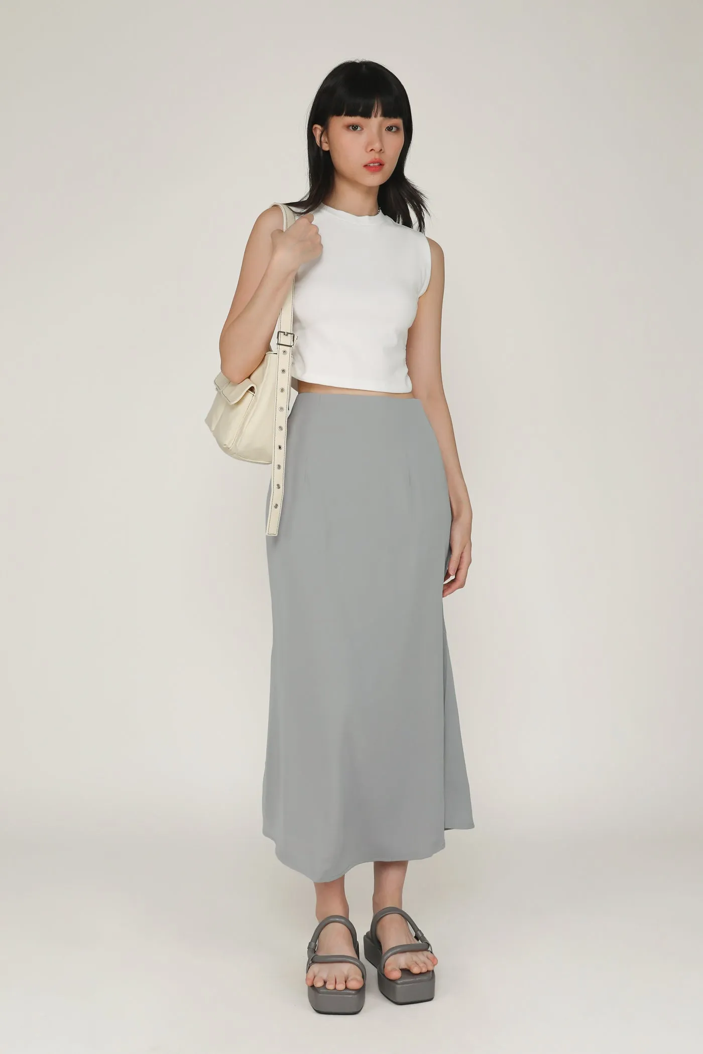 Gloria Fishtail Midi Skirt