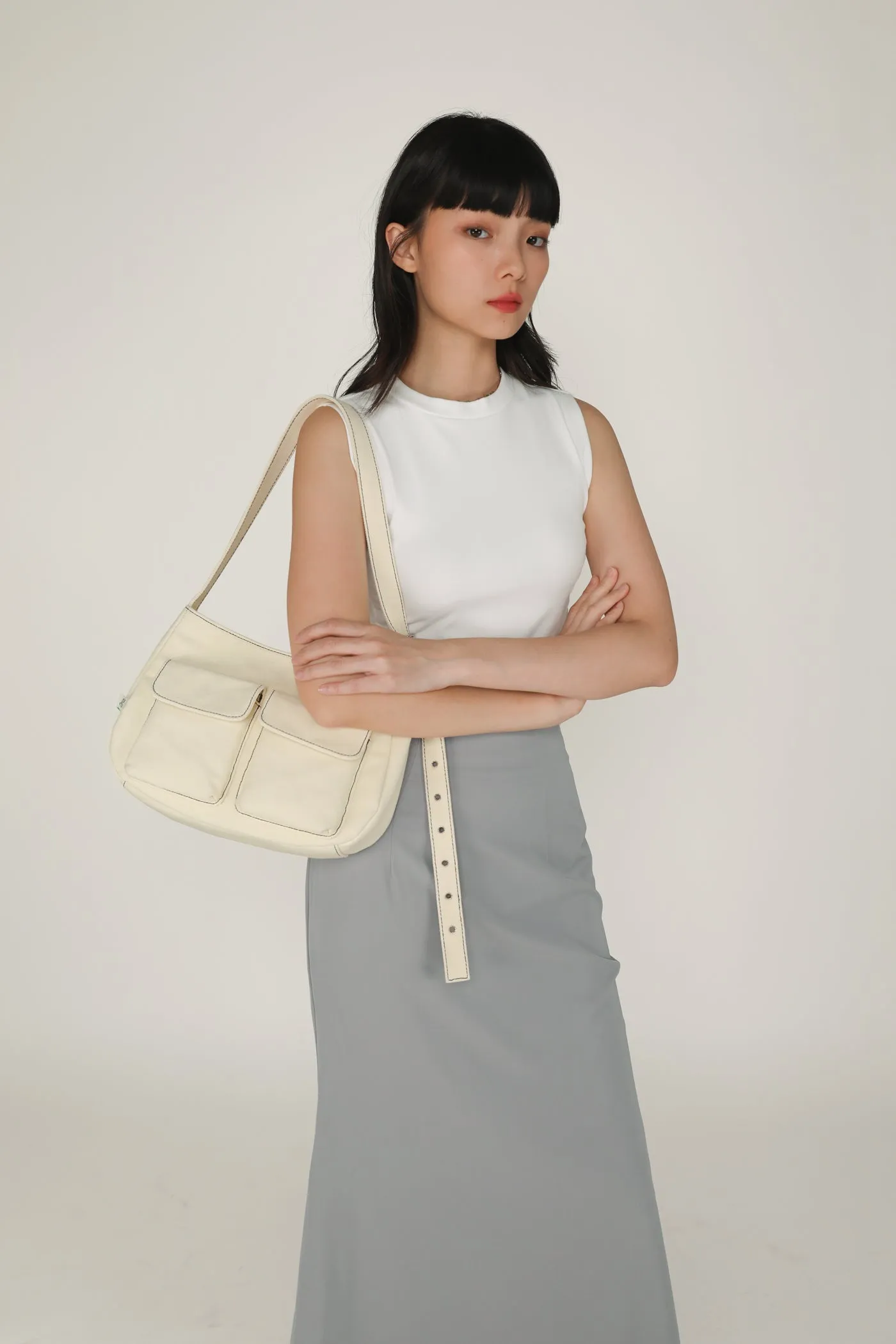 Gloria Fishtail Midi Skirt