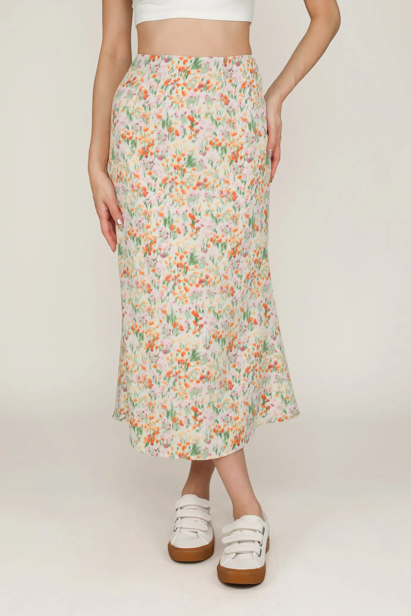 Gloria Fishtail Midi Skirt