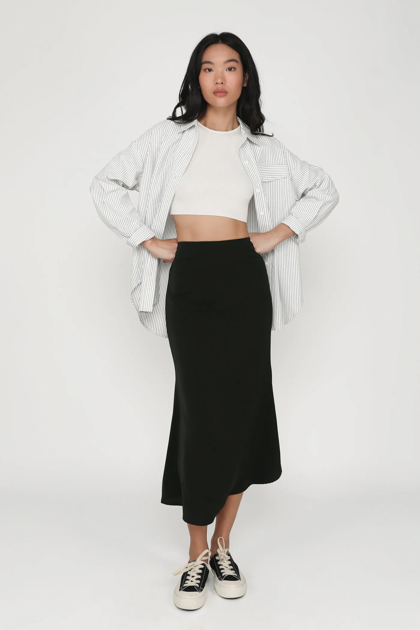 Gloria Fishtail Midi Skirt