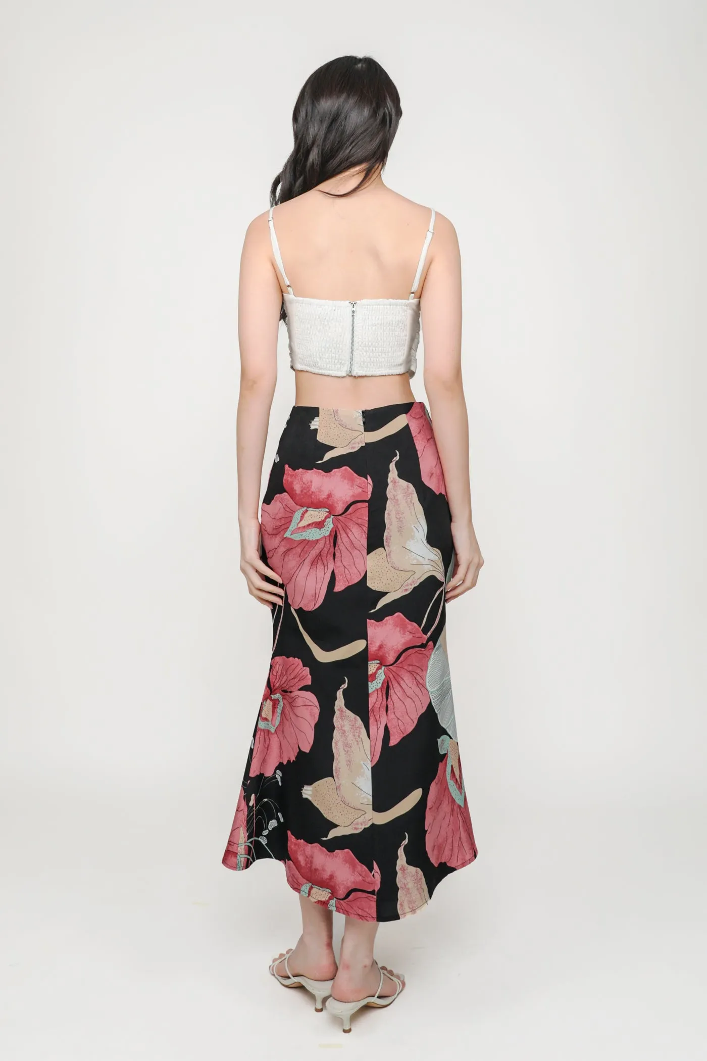 Gloria Fishtail Midi Skirt