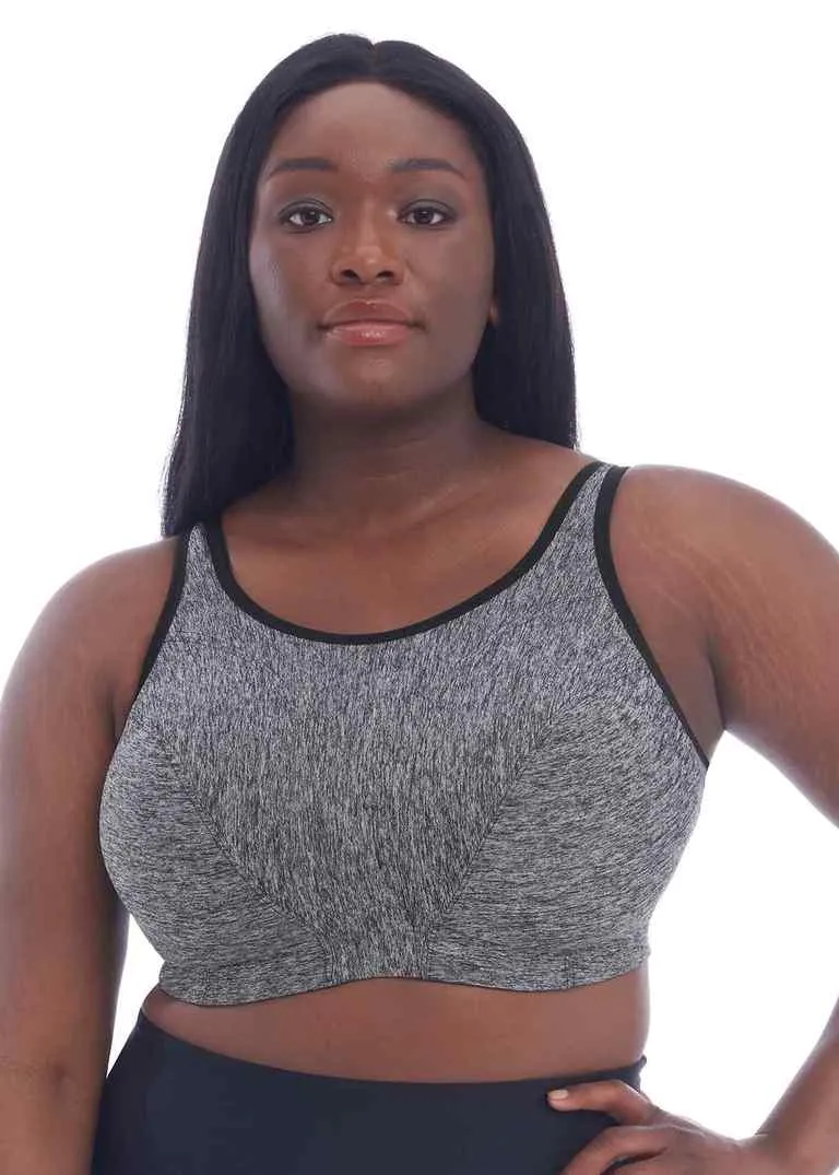 Goddess Non Wired Sports Bra Pewter Heather
