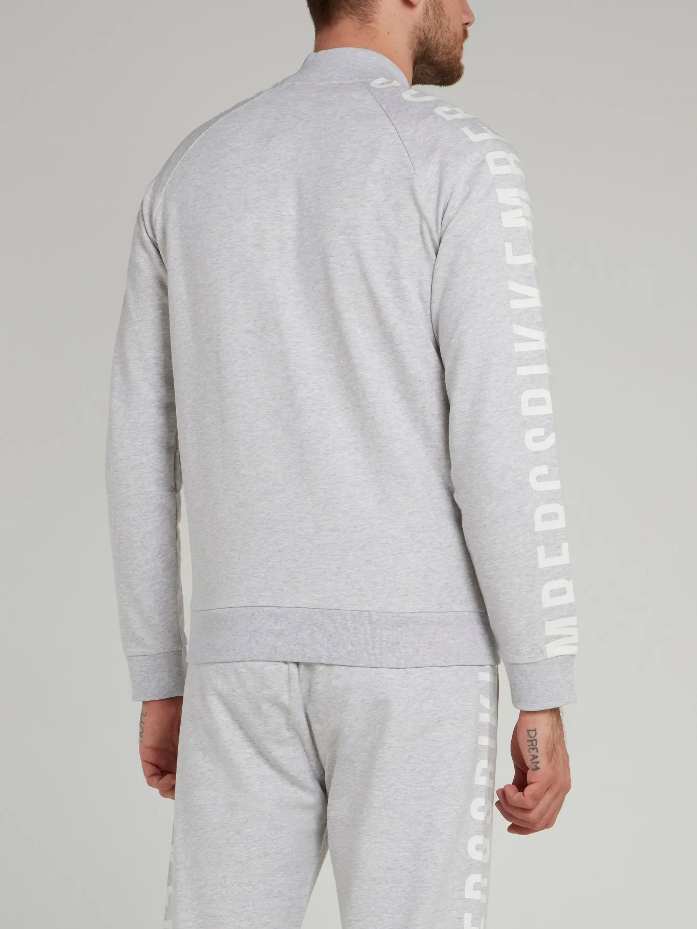 Grey Logo Sleeve Jacket