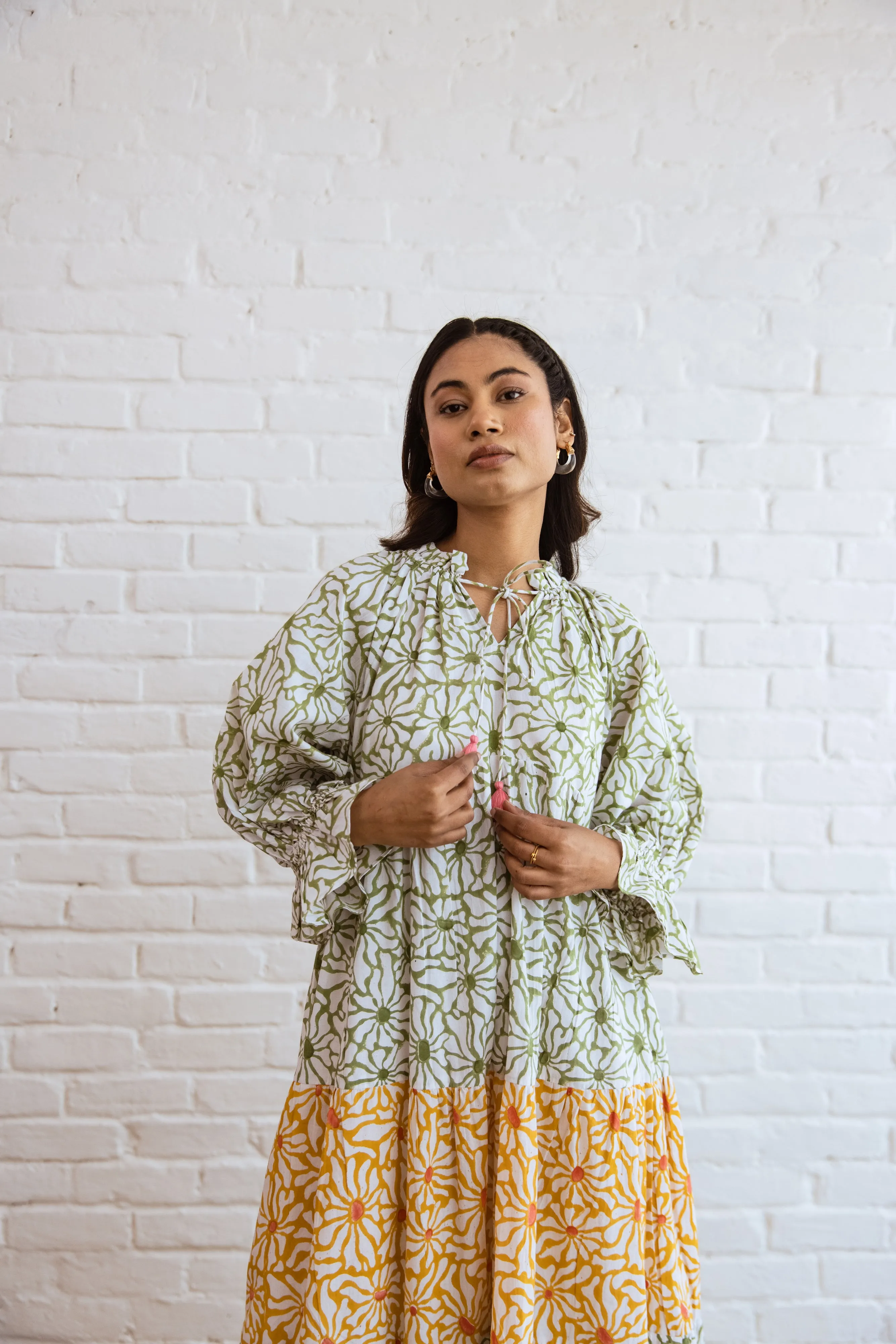 Gufel tier Ruffle Dress