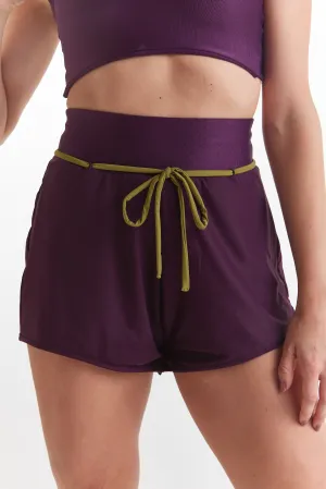 Harmony Flow Reversible Shorts - 2.5" High Rise Adjustable String