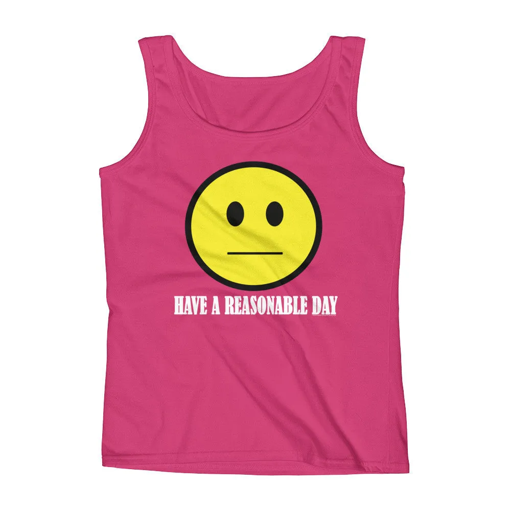 Have A Reasonable Day Fitted Tank Top