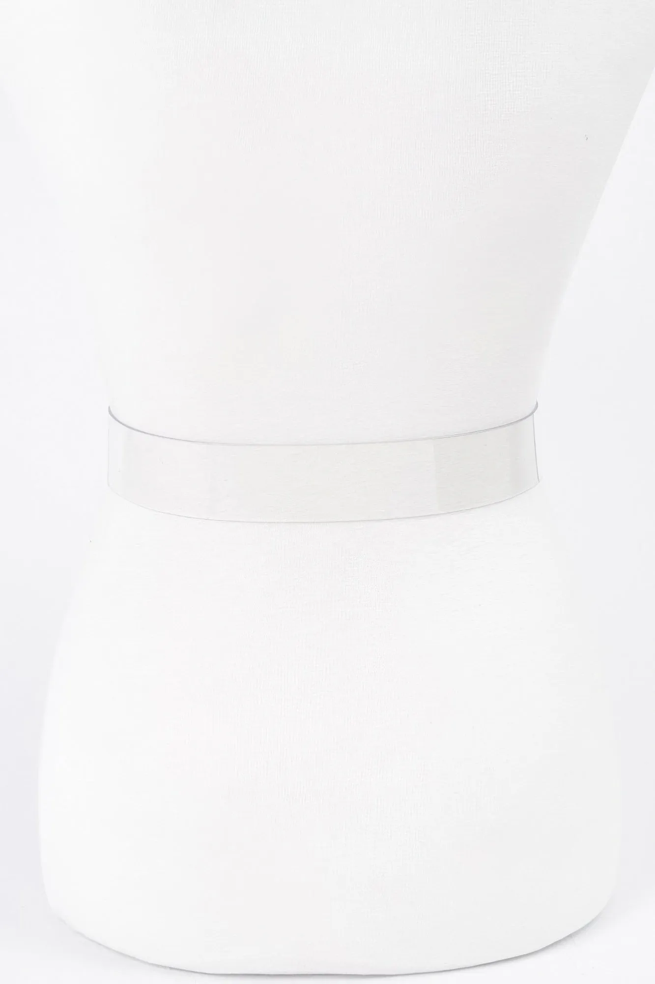 Heart Shape Metal Buckle Clear Belt