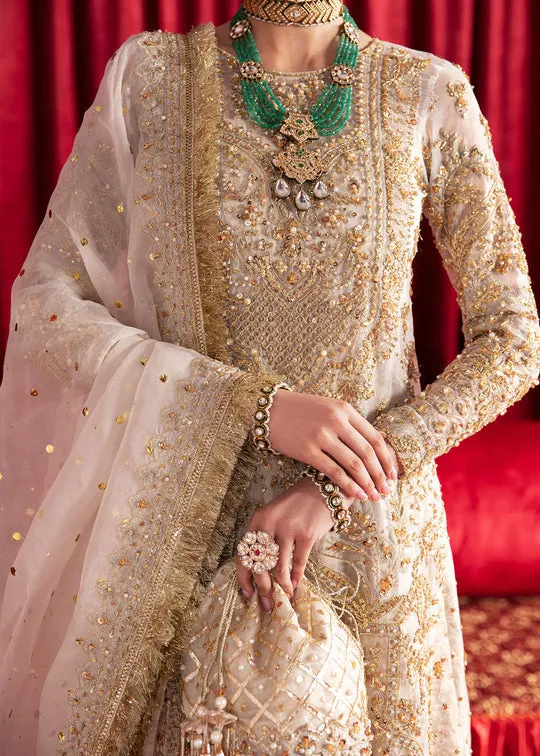 Heavily Embroidered Pakistani Wedding Dress Kameez Farshi Gharara
