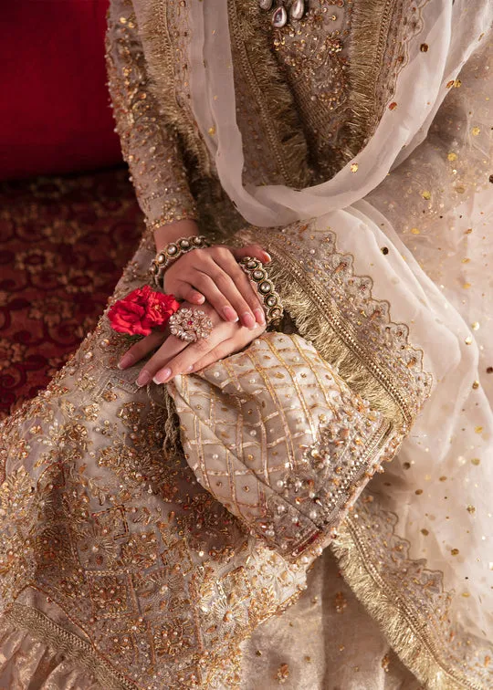 Heavily Embroidered Pakistani Wedding Dress Kameez Farshi Gharara