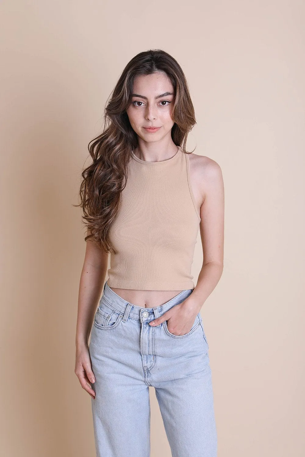 High Neck Racerback Brami - 6 colors