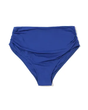 High Rise Cheeky Swimsuit Bottom Poolside Blue