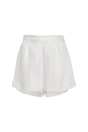 High-Waist Short Short in Linen Cupro