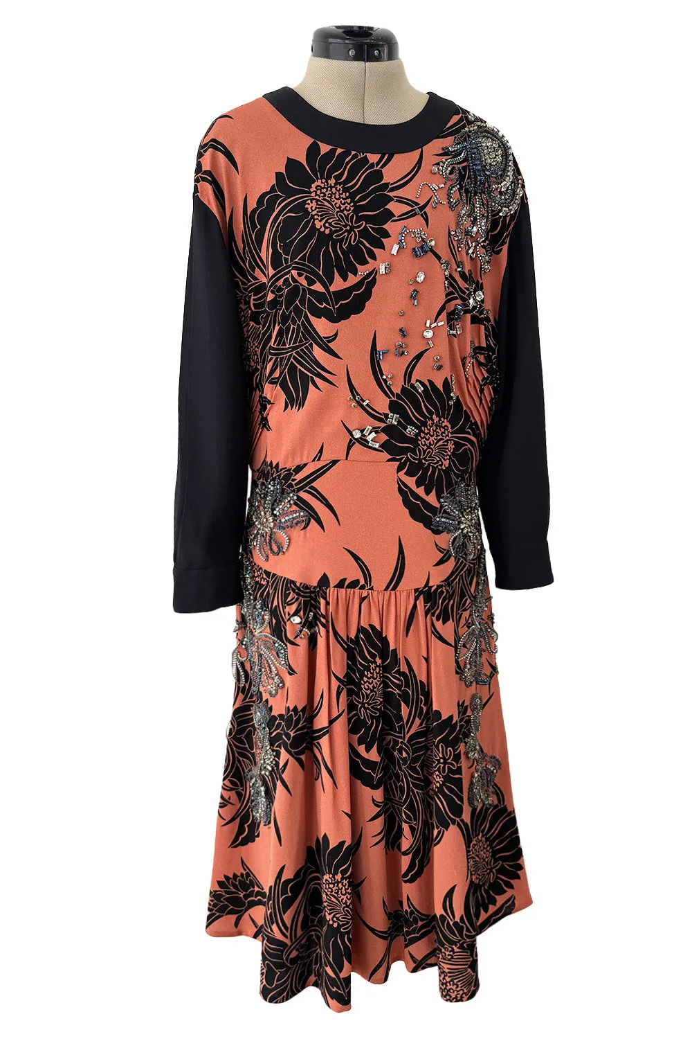 Highly Documented Resort 2014 Prada Runway & Ad Campaign Dress w Hand Set Crystal Detailing