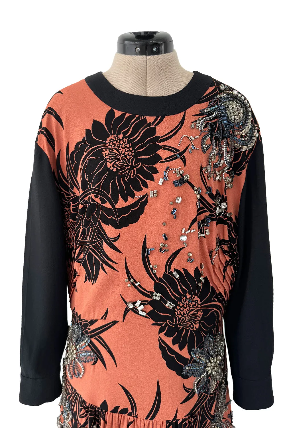 Highly Documented Resort 2014 Prada Runway & Ad Campaign Dress w Hand Set Crystal Detailing