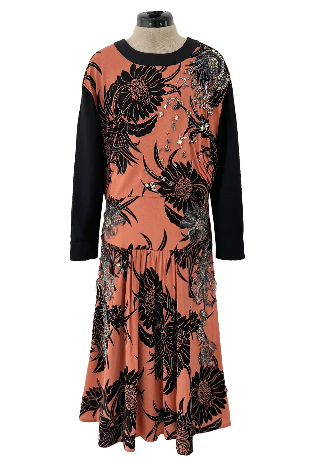 Highly Documented Resort 2014 Prada Runway & Ad Campaign Dress w Hand Set Crystal Detailing