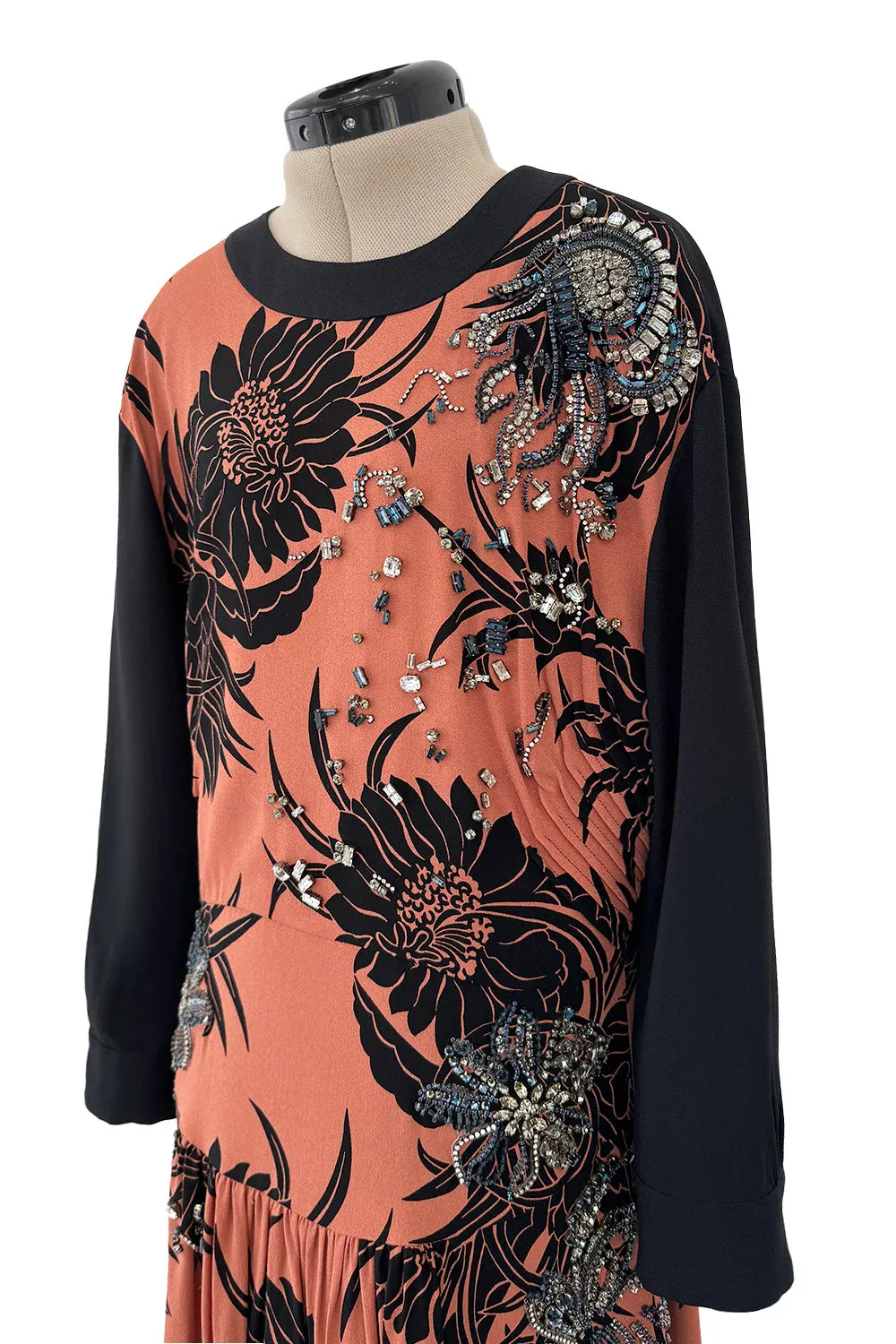 Highly Documented Resort 2014 Prada Runway & Ad Campaign Dress w Hand Set Crystal Detailing