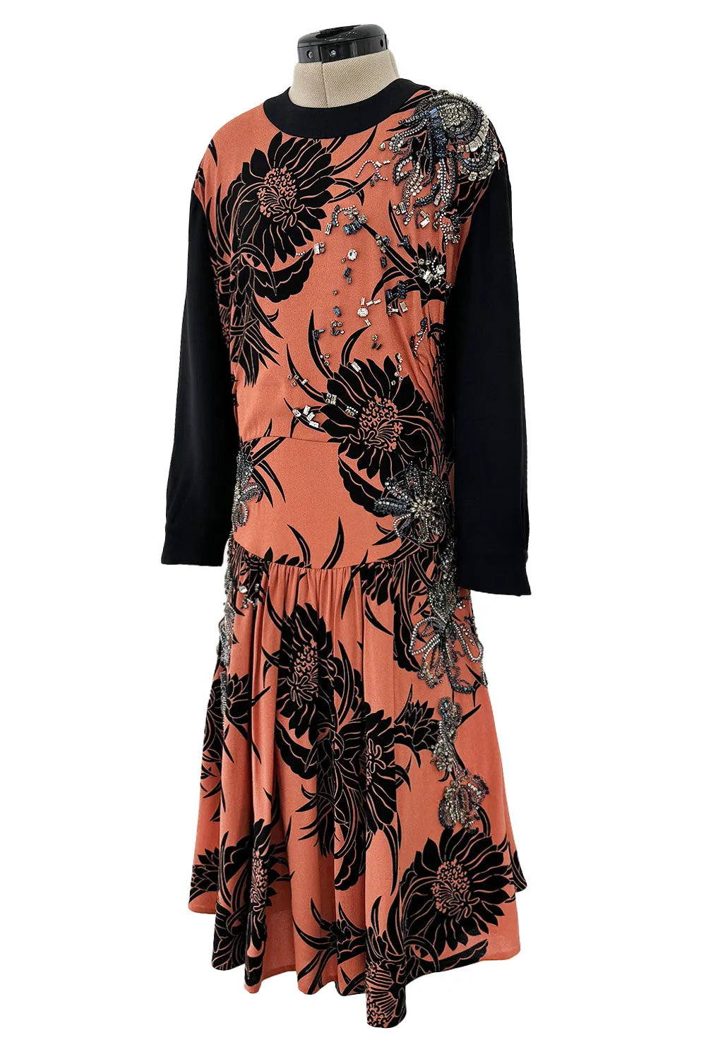 Highly Documented Resort 2014 Prada Runway & Ad Campaign Dress w Hand Set Crystal Detailing