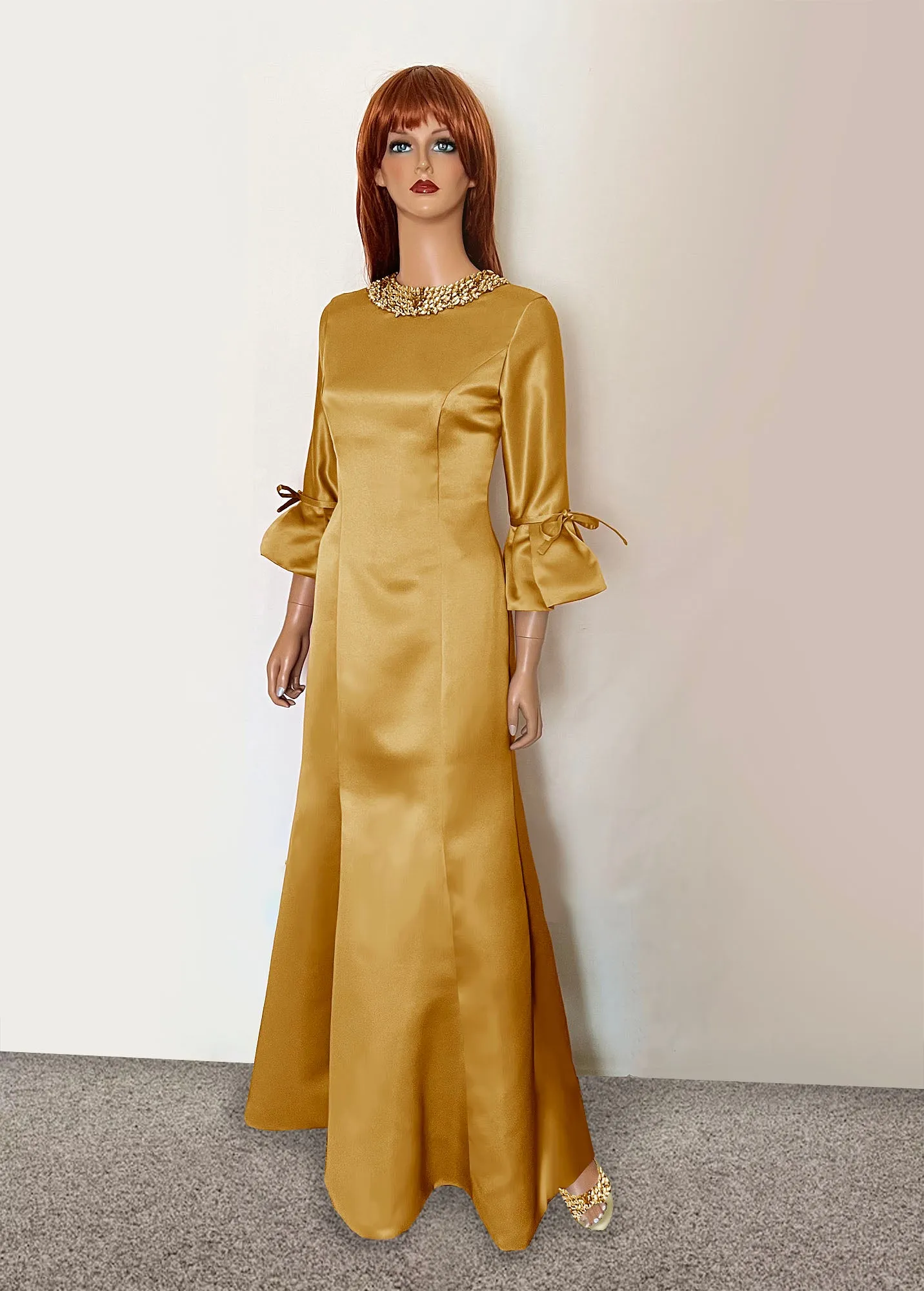 Icaria Champagne Modest Gown