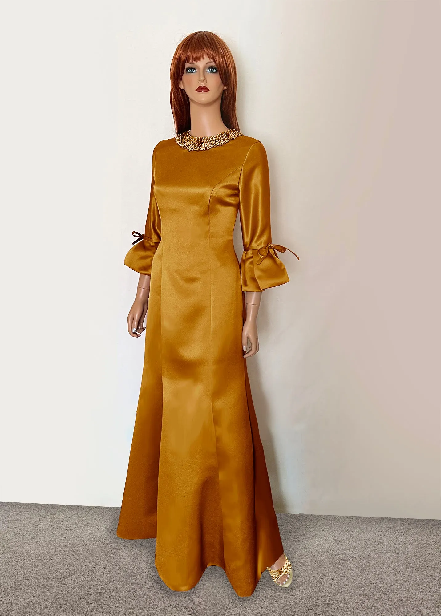 Icaria Champagne Modest Gown