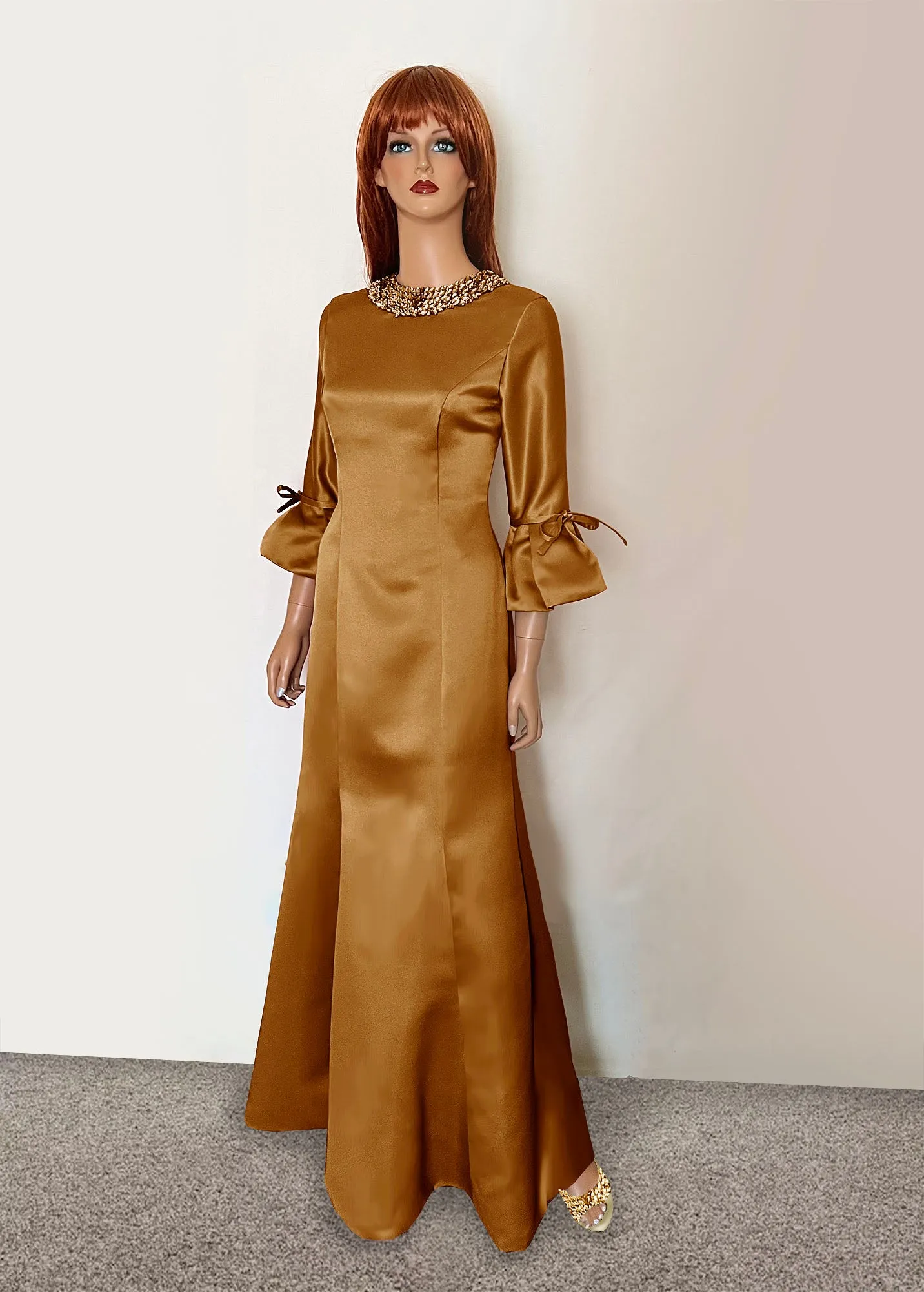Icaria Champagne Modest Gown
