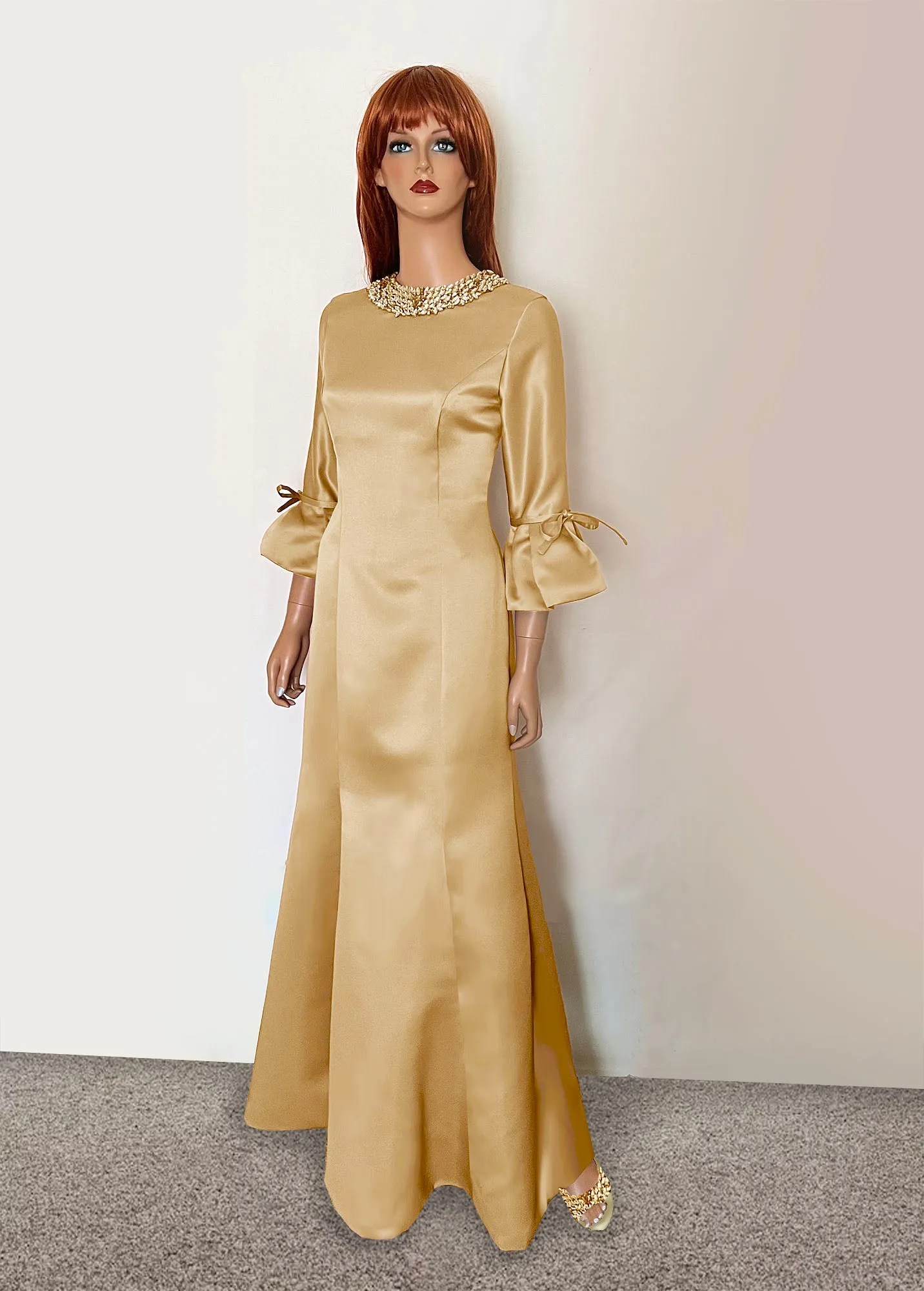 Icaria Champagne Modest Gown