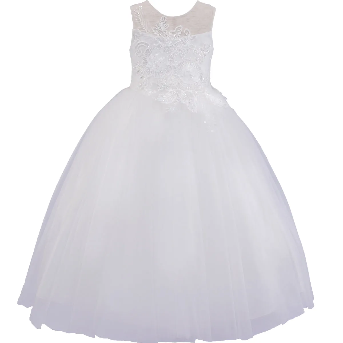 Illusion Lace Tulle Dress 2074